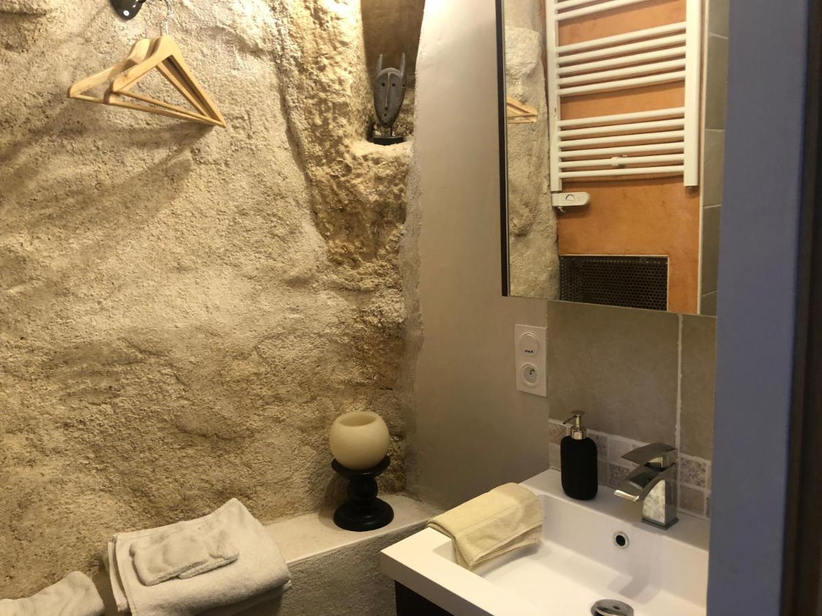 Ferienwohnung Troglodyte Loft 2 Thoré-la-Rochette Exterior foto