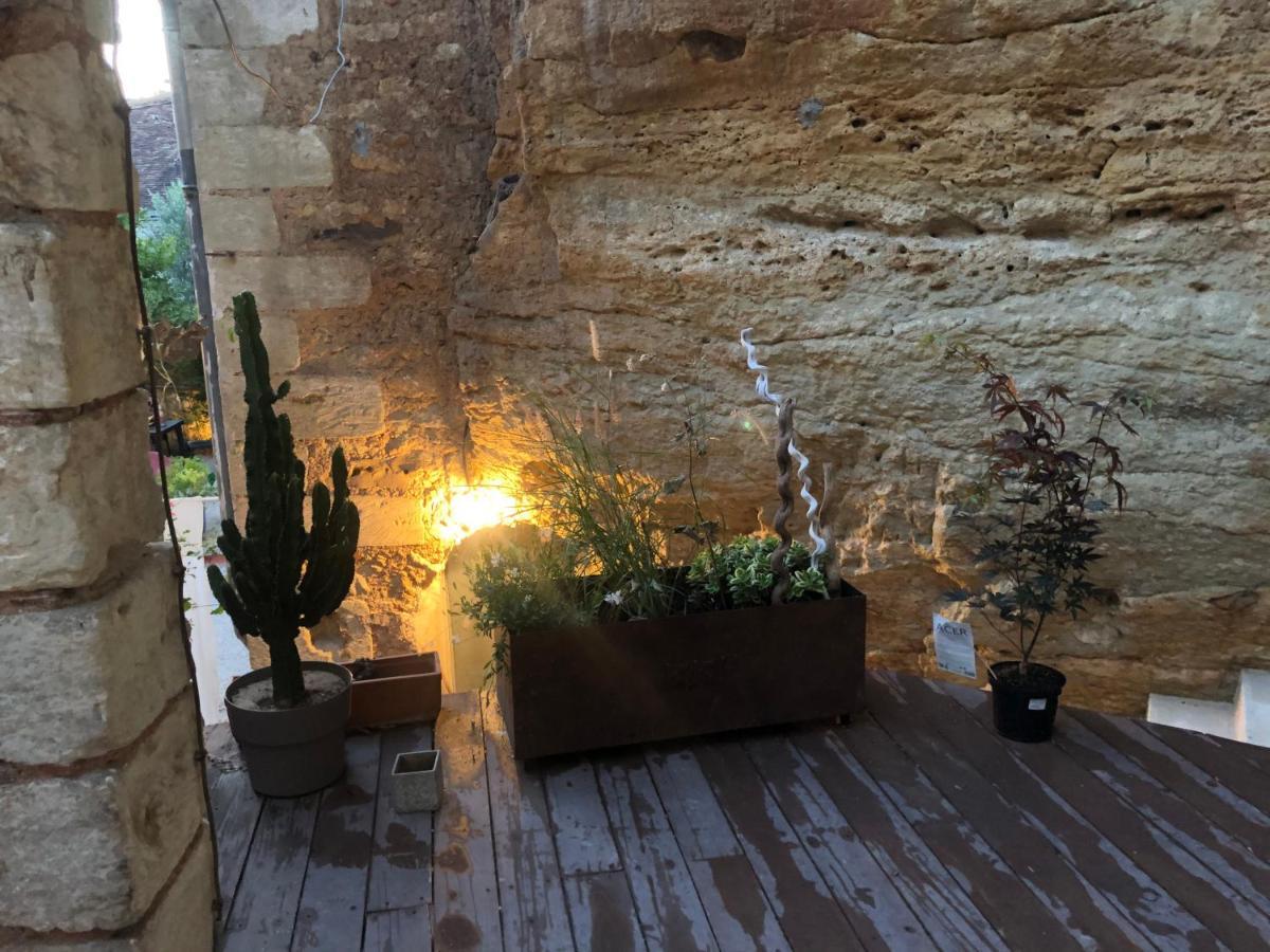 Ferienwohnung Troglodyte Loft 2 Thoré-la-Rochette Exterior foto
