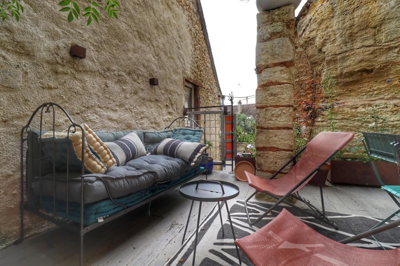 Ferienwohnung Troglodyte Loft 2 Thoré-la-Rochette Exterior foto