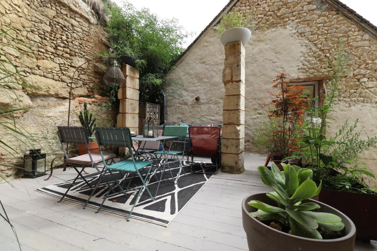 Ferienwohnung Troglodyte Loft 2 Thoré-la-Rochette Exterior foto